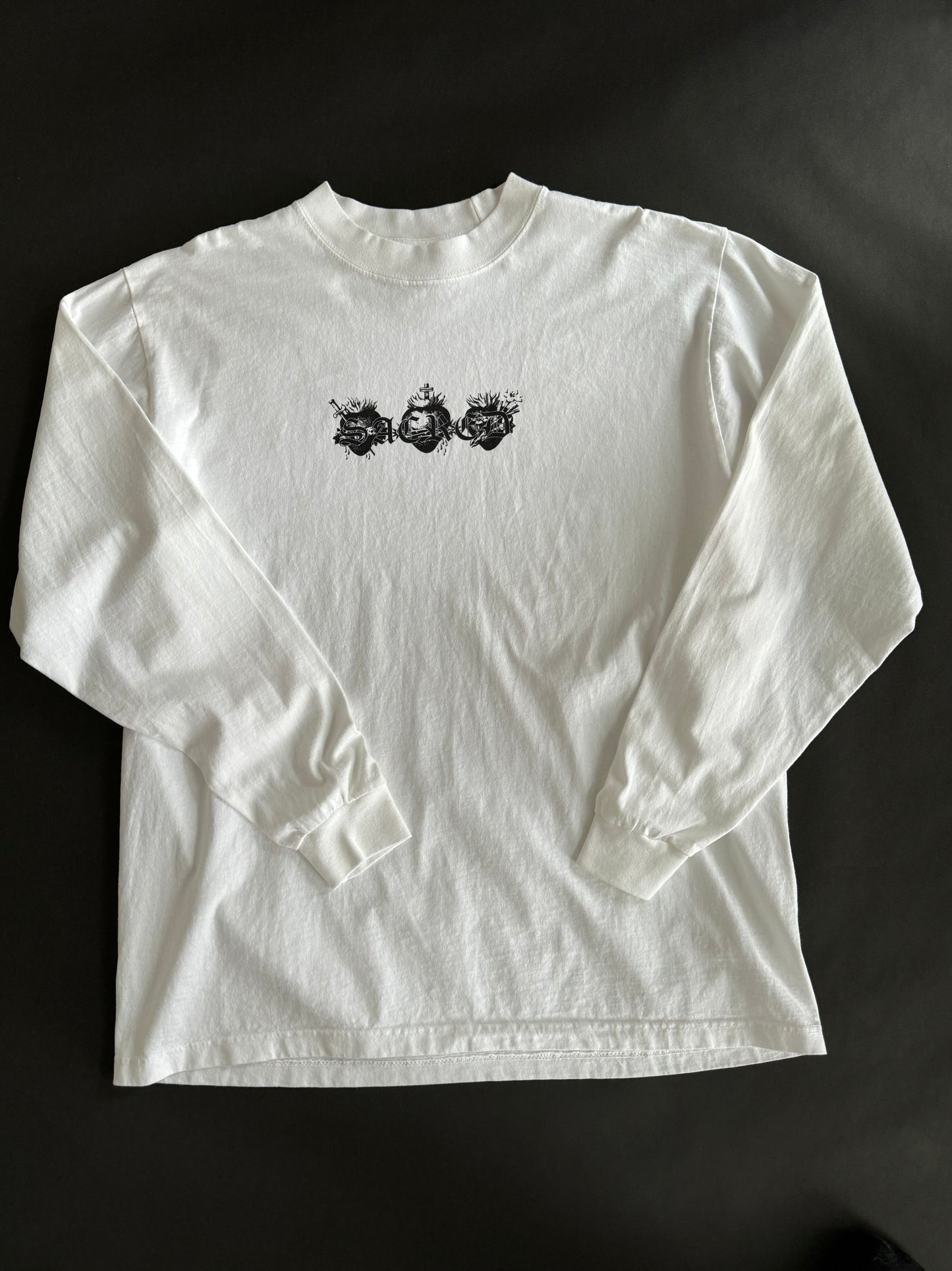 LOVE FOR ALL "HEAVYWEIGHT" LONG SLEEVE IN WHITE