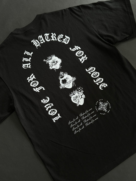 LOVE FOR ALL "HEAVYWEIGHT" TEE IN BLACK