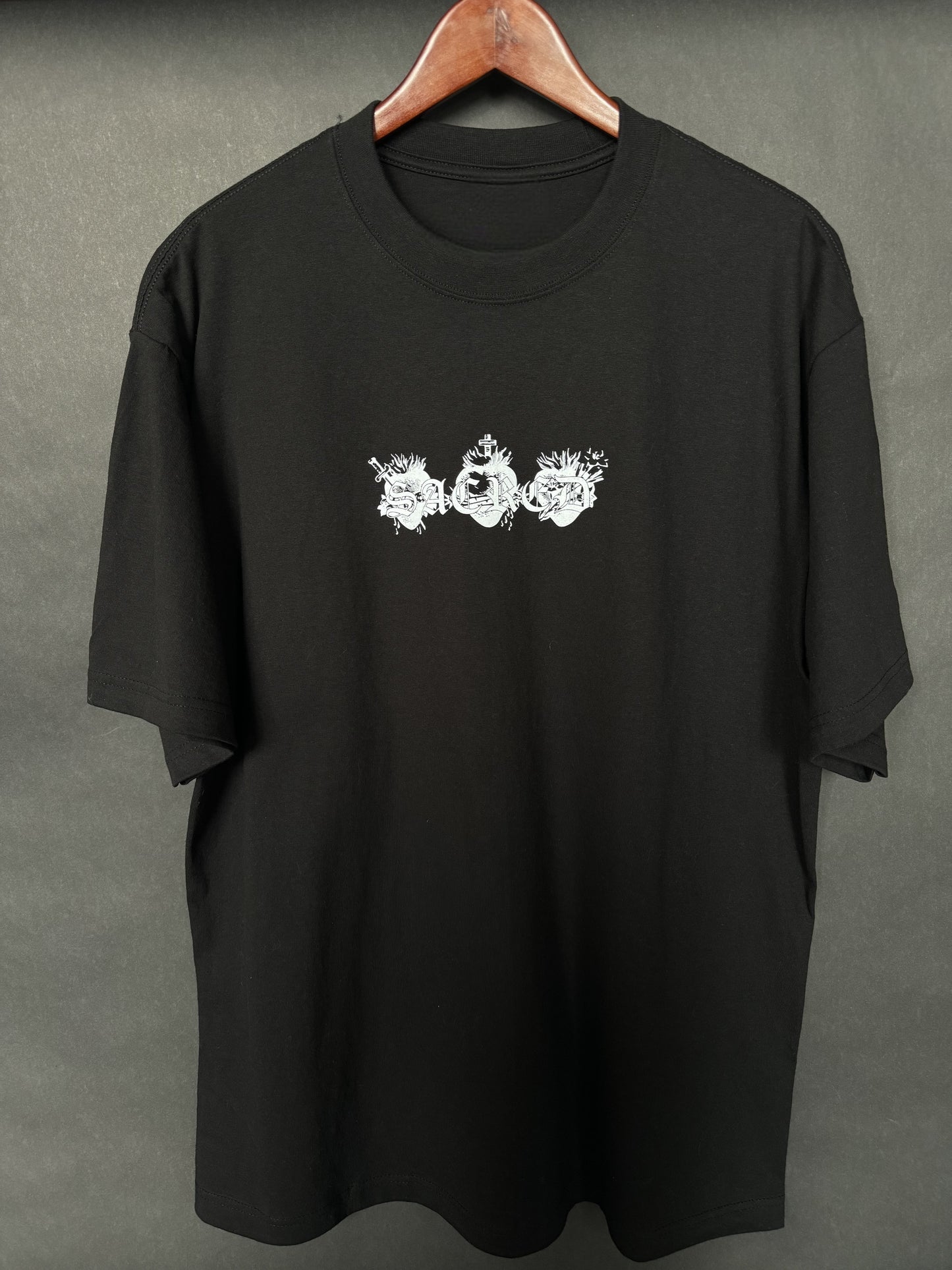 LOVE FOR ALL "HEAVYWEIGHT" TEE IN BLACK