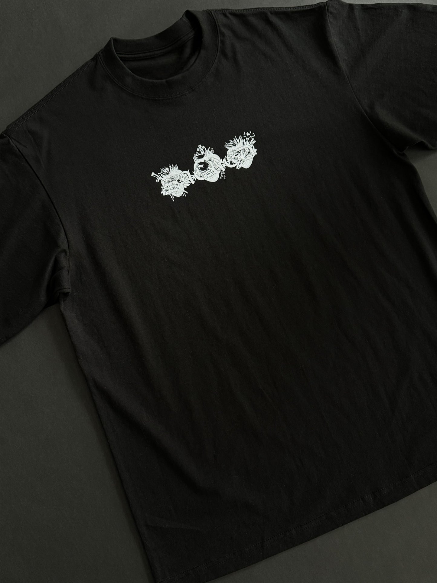 LOVE FOR ALL "HEAVYWEIGHT" TEE IN BLACK
