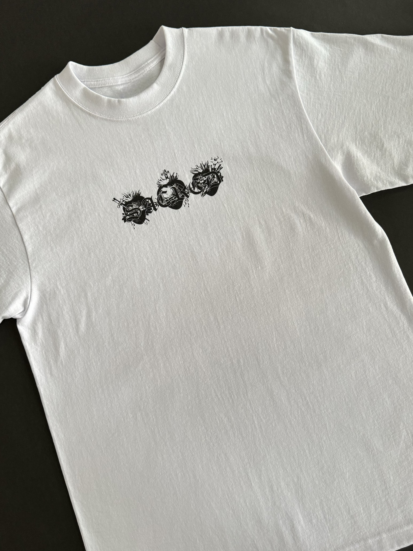 LOVE FOR ALL "HEAVYWEIGHT" TEE IN WHITE