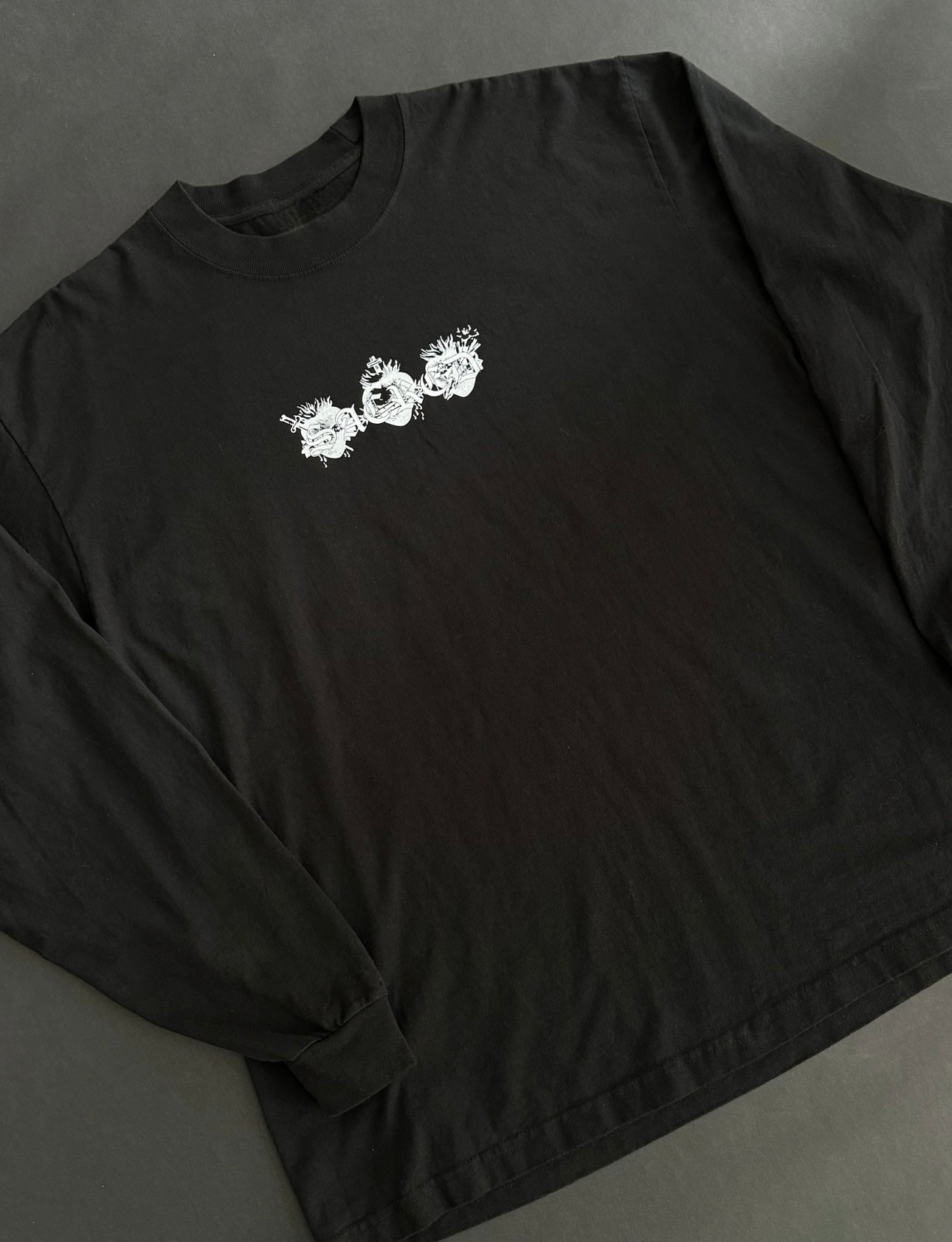 LOVE FOR ALL "HEAVYWEIGHT" LONG SLEEVE IN BLACK