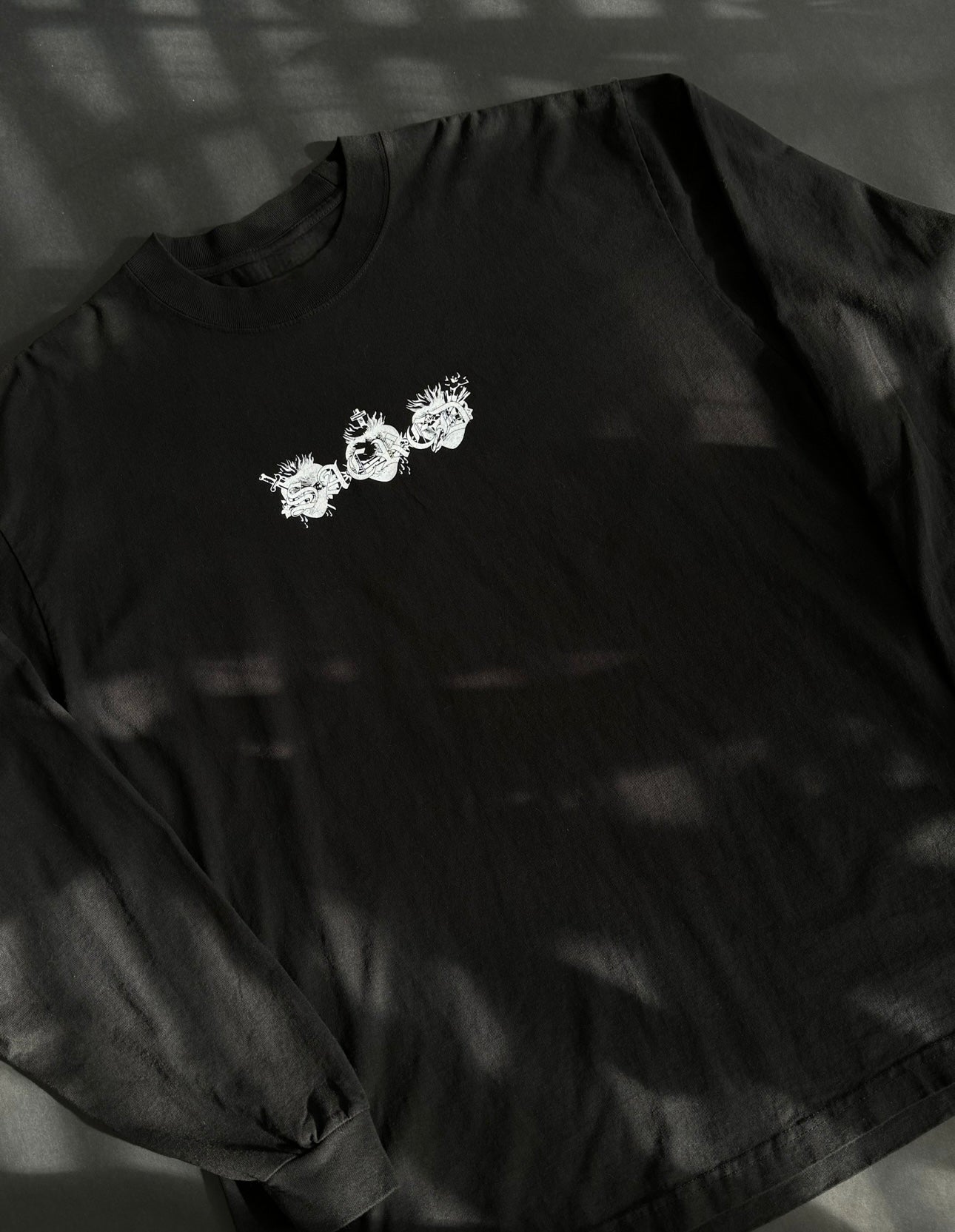 LOVE FOR ALL "HEAVYWEIGHT" LONG SLEEVE IN BLACK